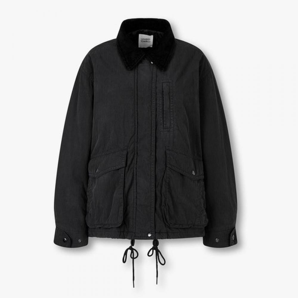 Studio Tomboy Corduroy Contrast Washed Padding Jumper blacks/OS