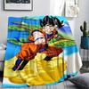 Coperta in Flanella con Stampa Personaggi Dragon Ball, Alta qualità Confortevole per Tutte le Stagioni, Arredamento per la Casa, Calore e Comfort, Perfetta per Regali di Natale