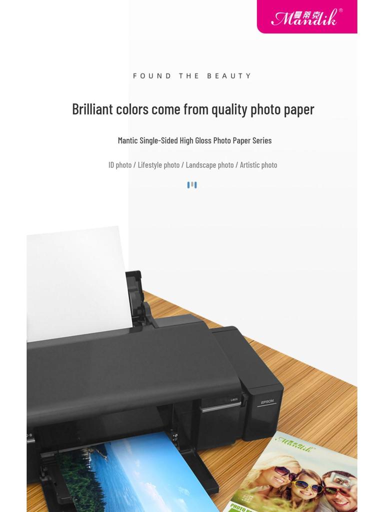 Vysoce lesklý inkoustový fotografický papír - velikosti A4, 5'' a 6'' pro tisk fotografií