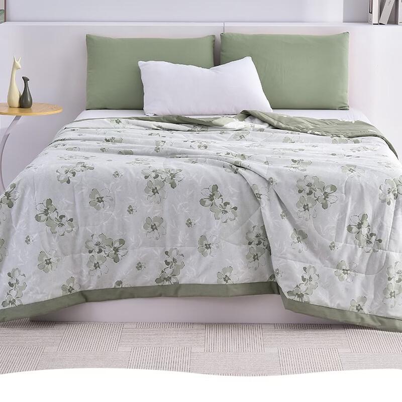 Trapunta estiva Hengyuanxiang Green Blossom 100% cotone