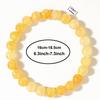 Yellow Citrine Crystal Brazaletes Stone Beaded Bracelet for Women Men Accessory