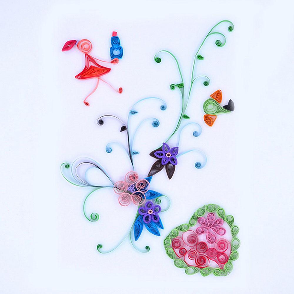 500 Stück 50 Farben Haus DIY Paper Quilling Papier Dekor Stressabbau Geschenk Bastelwerkzeuge
