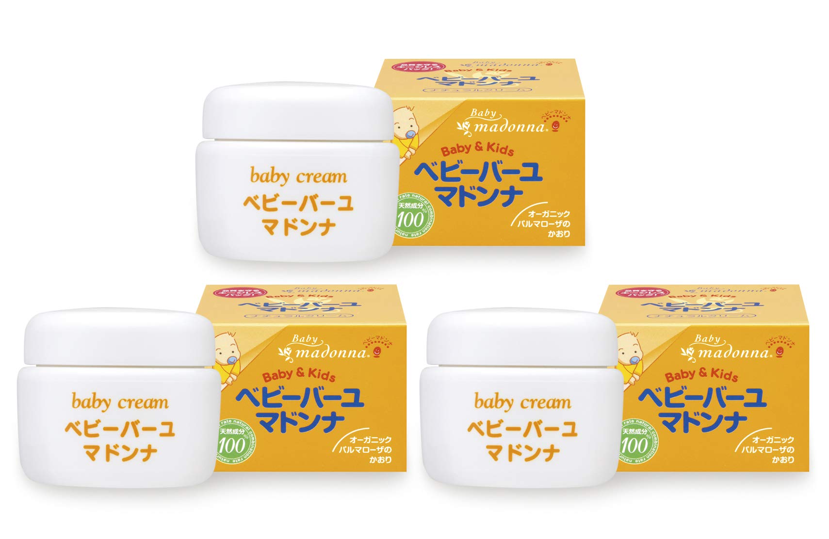 

Baby Baayu Madonna 25g x 3 pack + Baby Baayu Mini 4g free gift! (Natural baby cream) For newborns. Preservative-free, colorant-free, additive-free.