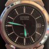 Used Working condition Citizen Eco-Drive Date Black Dial Solar Men's Watch