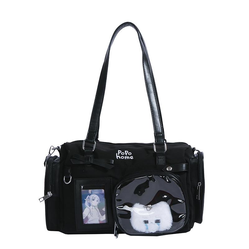 

Steamed Bread Cat Pain Bag Feston Joint Tote Bag Commuter Large Capacity Shoulder JK Crossbody Bag Handbag Ladies