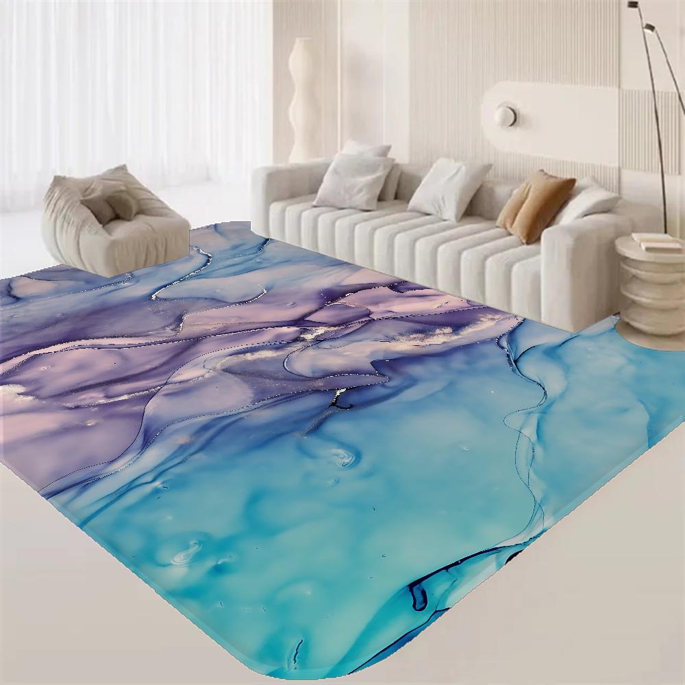 

Marble Art Hallway Carpet Washable Non-Slip Living Room Sofa Chairs Area Mat Kitchen Doormat Area Rug 40x60cm