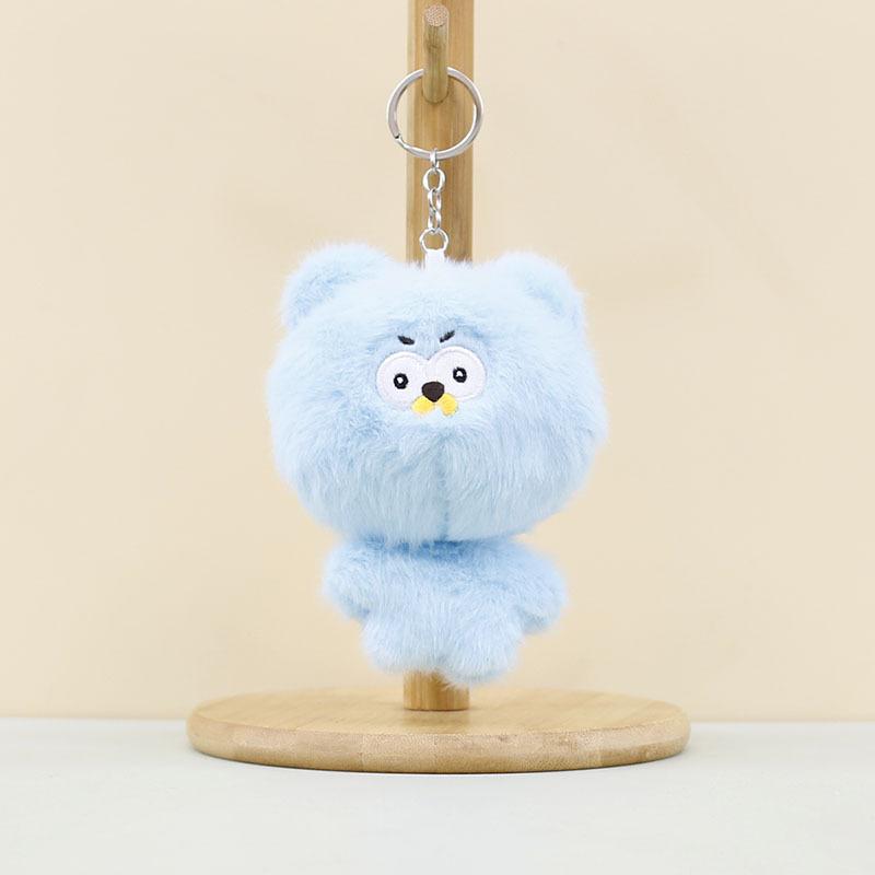 Plush Bear Teddy Keychain Ultrasoft Short Plush Toy Sweet Animal Bag Charm