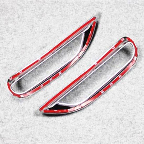 1Pair ABS Chrome Rear Fog Light Lamp Cover Trim For Nissan Qashqai J11 2014-2016