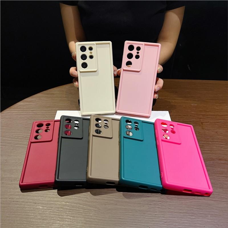 Colorful Thick Soft TPU Case Silicone Phone Cover For Samsung Galaxy A56 A55 A54 A53 A35 A15 A16 A25 5G S24 S26 S25 Ultra S23 FE