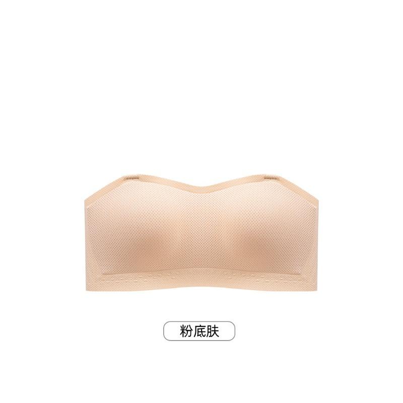 Women Strapless Seamless Invisible Backless Anti Slip Wireless Plus Size Bra