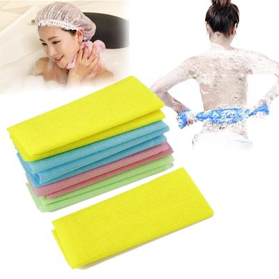Scrubber Bath Shower Nylon Bath Shower Wash Cloth Towel Exfoliating Body Nylon Random Color