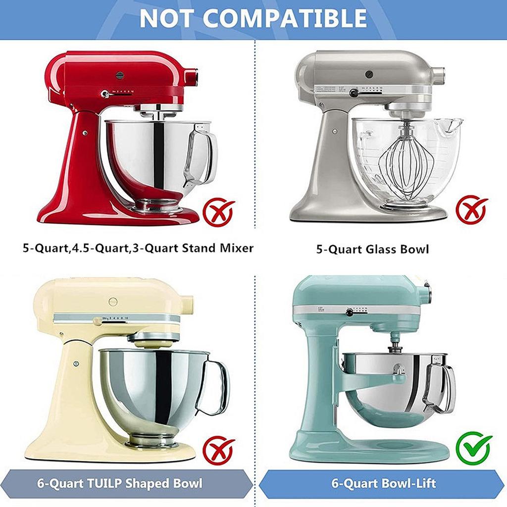 Coated Flat Beater Replacement Dough Mixing Paddle for 5.5-6QT Stand Mixer Efficient Metal Mixing Attachments Durable