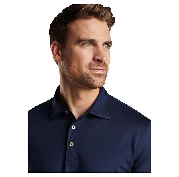 Peter Millar Solid Stretch поло с длинными рукавами