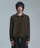 MOO Crop Check Shirt Jacket - Brown