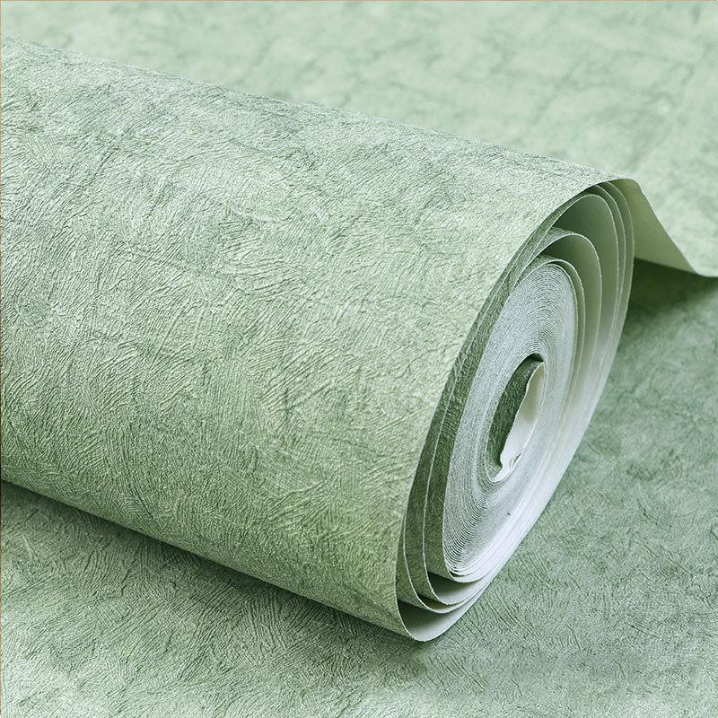 Modern Minimalist 3d Diatom Mud Wallpaper Bedroom Living Room  Solid Color Light Green Non-self-adhesive Nordic Style Wallpaper