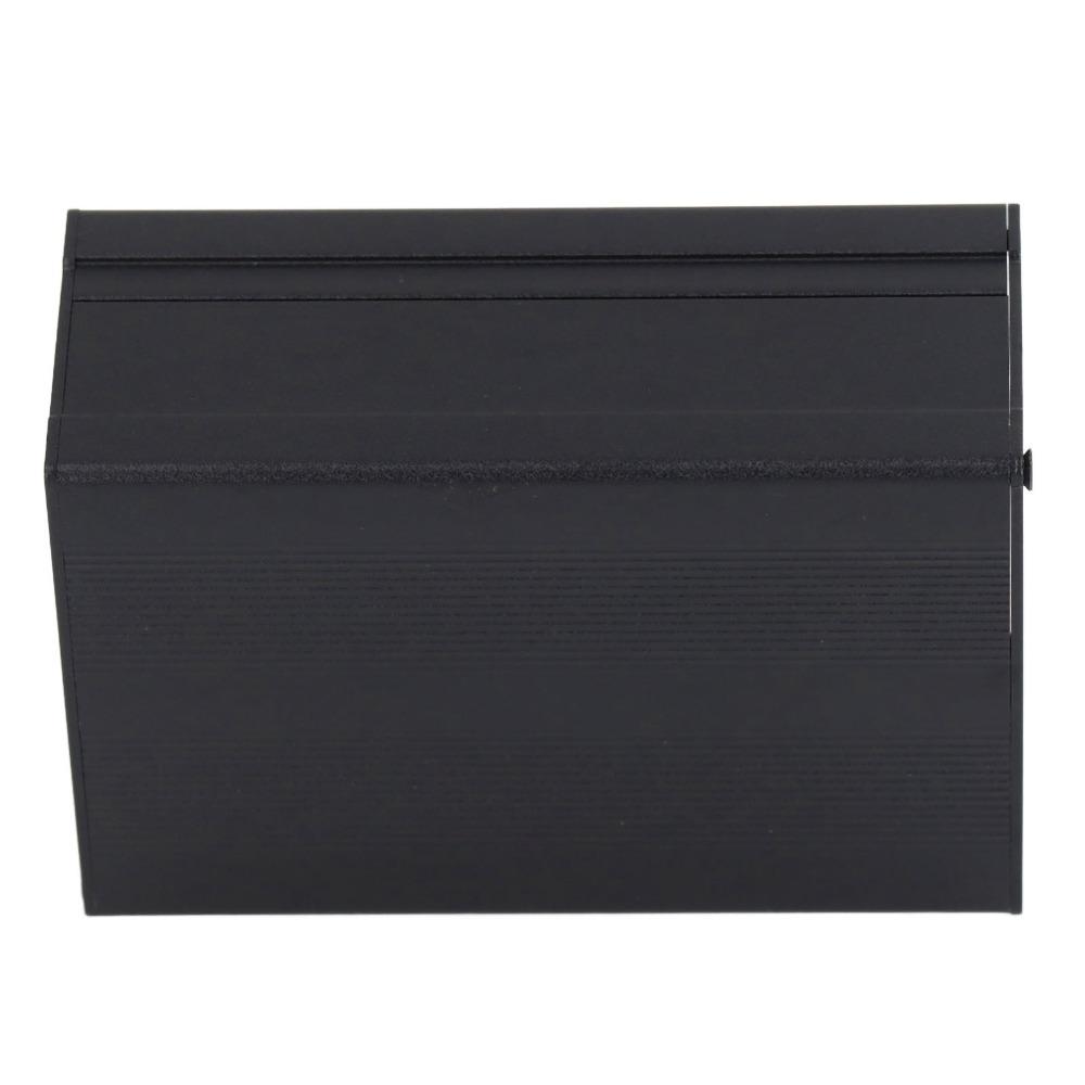 46*76*110mm Aluminium Elektrogehäuse Schwarze Streifen / Glänzender Stil Aluminiumgehäuse Getrennte Bauart Anschlussdose Elektroinstallationen