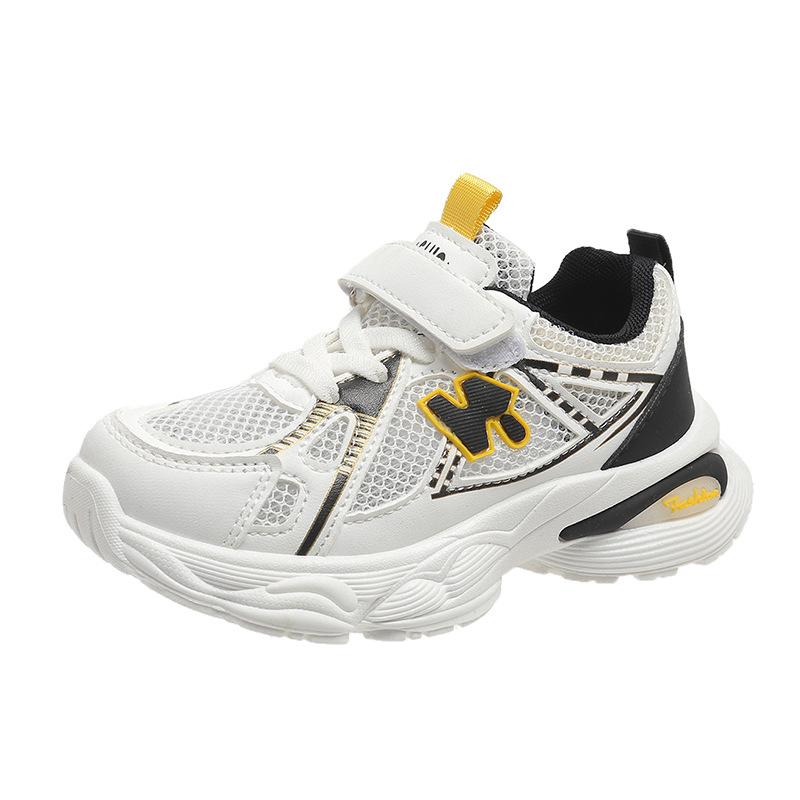 

Весенне-летние новые детские сетчатые студенческие дышащие спортивные туфли сетчатые одинарные туфли для мальчиков и девочек однотонные на мягкой подошве кроссовки для бега Size 31 19.5cm