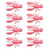 8Pcs Soft Baits Fishing Lures Realistic Looking Vivid Color Mini Size Portable Shrimp Fake Baits Artificial Lures