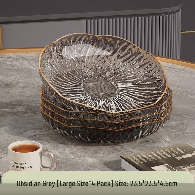 Elegant Flower-Shaped Plastic Fruit and Dessert Plate for Daily Use