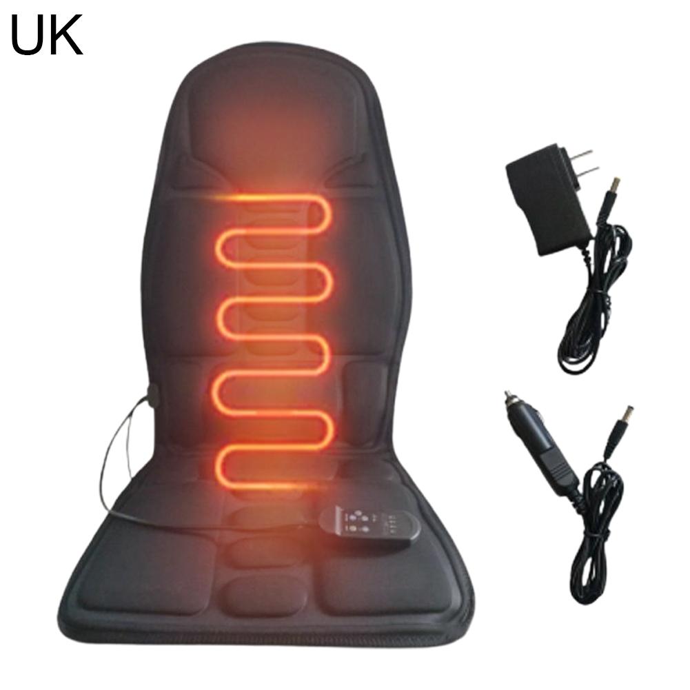 Heated Vibrating Car Massage Cushion Massage Pillow For Vehicles Car Use Massage Pad Car Home Office Full-Body Massage Cushion