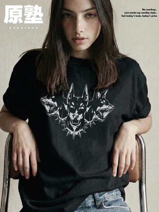 Oversized Doberman T-shirt 2XL