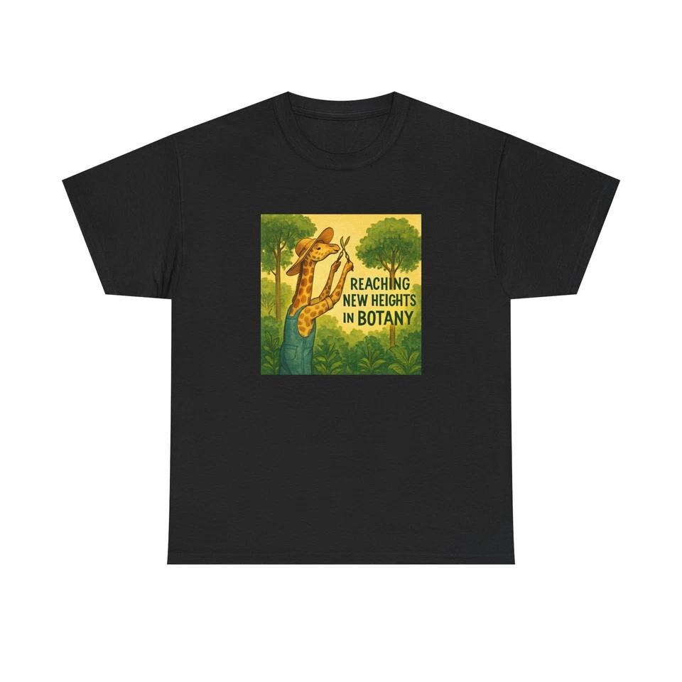 Unisex Adult T Shirt Gardener Giraffe Botanical Heights 4XL