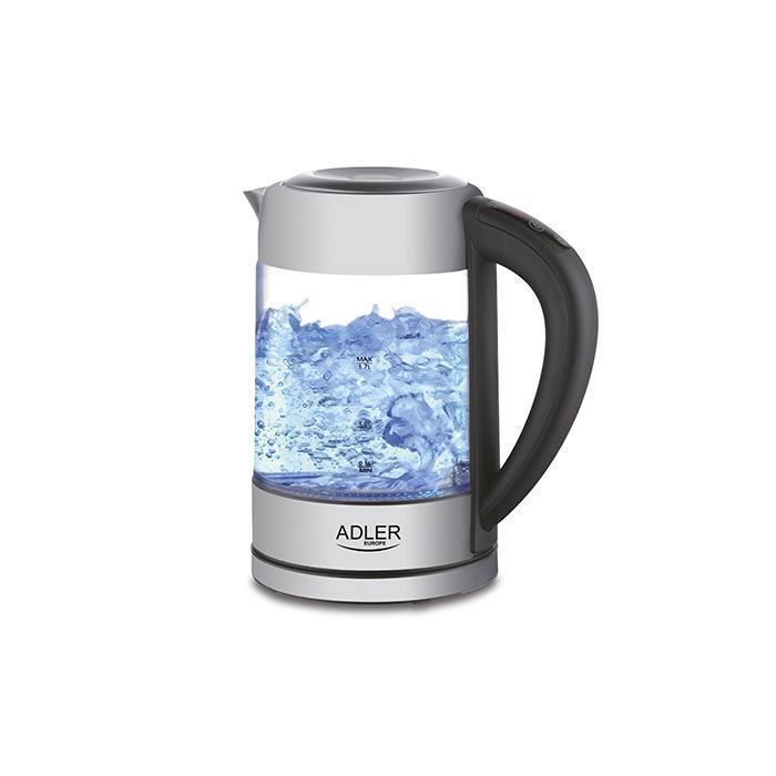 Bouilloire en verre rétro-éclairé 1.7L avec contrôle de température Adler AD 1247