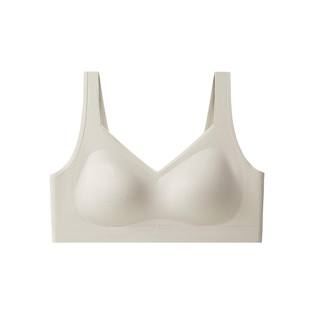 Traceless Latex Underwear Women's Steel-free Ring Small Breasts Gather and Close Secondary Breasts Anti-sagging Sports Bra Bra Summer Thin