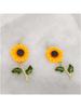 Sunflower Earrings Cute Women's Earrings Fashion Simple Yellow Enamel Daisy Sunflower Fun Gifts For Daily Wear Party