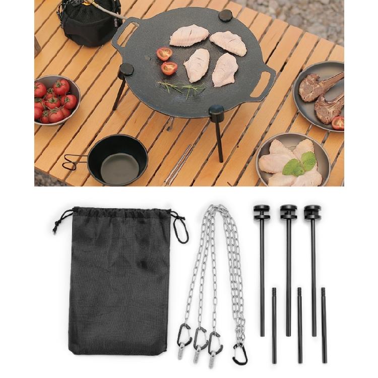 Aluminum Alloy Bracket Barbecue Tripod Stand Detachable Outdoor Griddle Grill