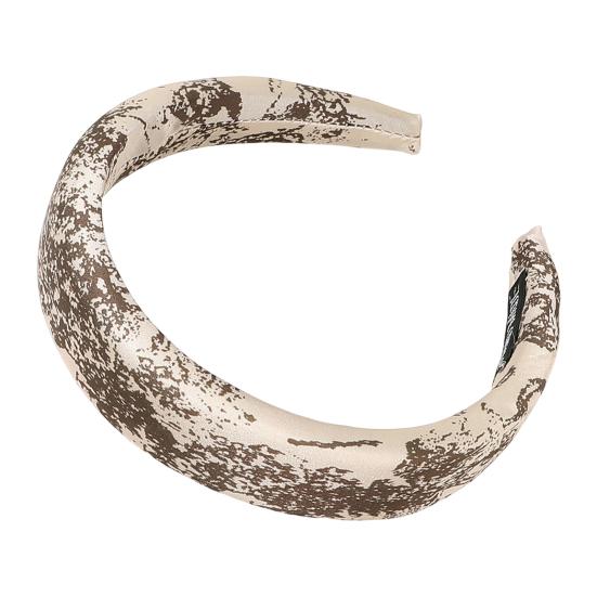 Women Hair Hoop Heightened Design Tie-Dye Print Headband Elastic Ink Painting Headpiece Hair Accessories