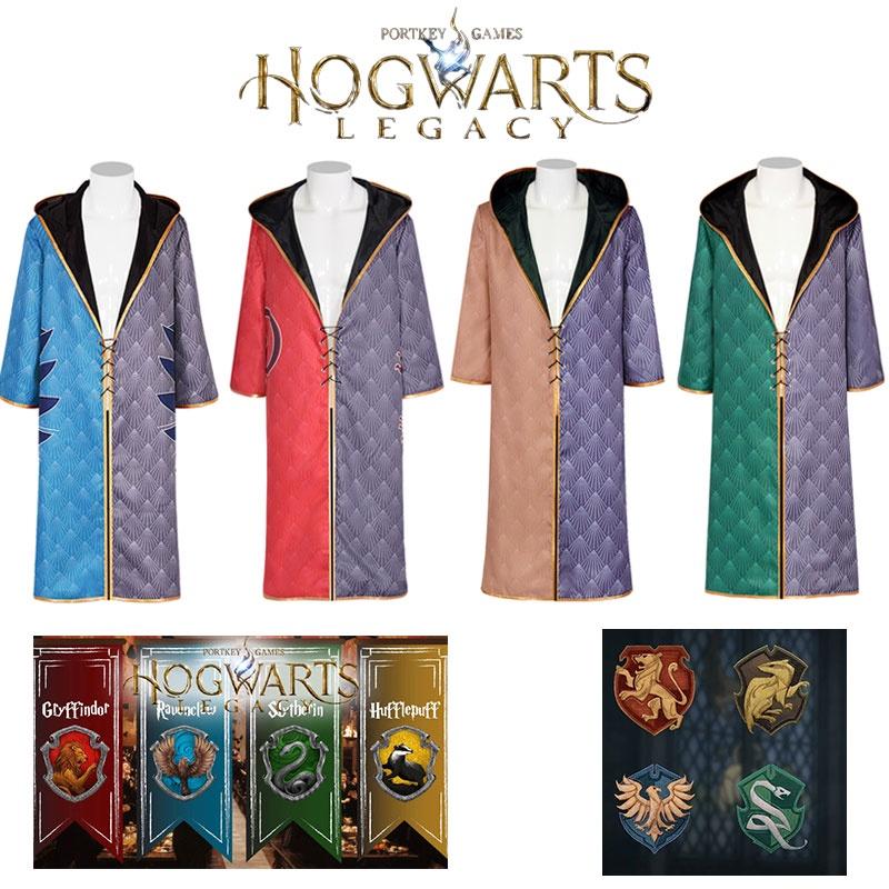 Hogwarts Legacy Cloak Cosplay Costume For Gryffindor Hufflepuff Slytherin And Ravenclaw Fans