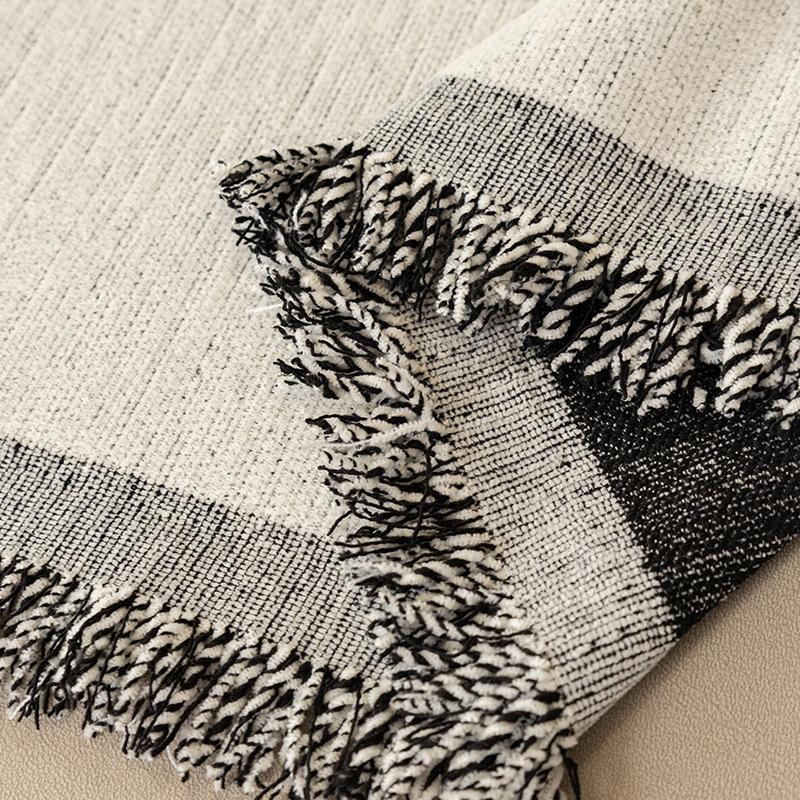 Chenille Nordic Style Sofa Cushion Cover Towel Cloth Four Seasons Universal Double-Sided Available Armrest Backrest Sofa Protection Set