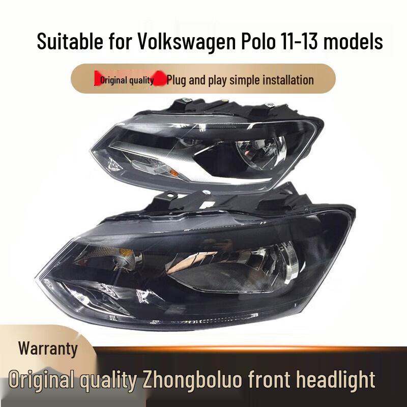 Volkswagen Polo Hatchback Headlight Assembly (2011-2016 Models) (Standard) 11 Driver Side
