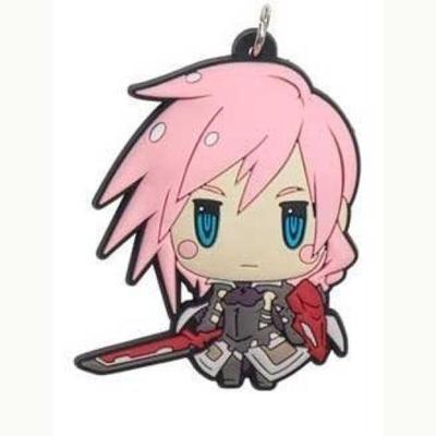 Final Fantasy Gumowy Pasek z Zawieszką Lightning Tylko