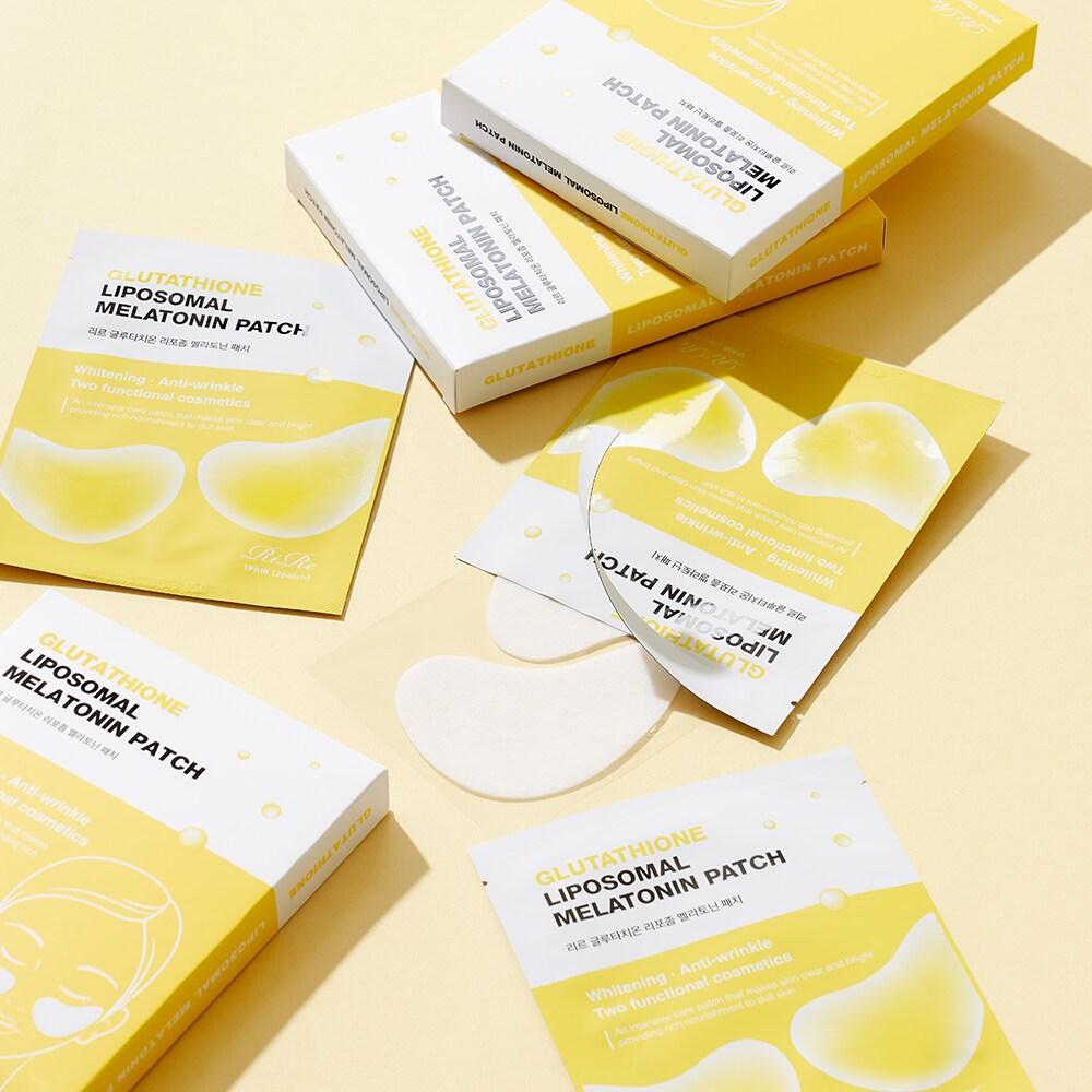 RIRE Glutathione Liposome Melatonin Patch 5 Servings (2 Patches X 5 Sheets)