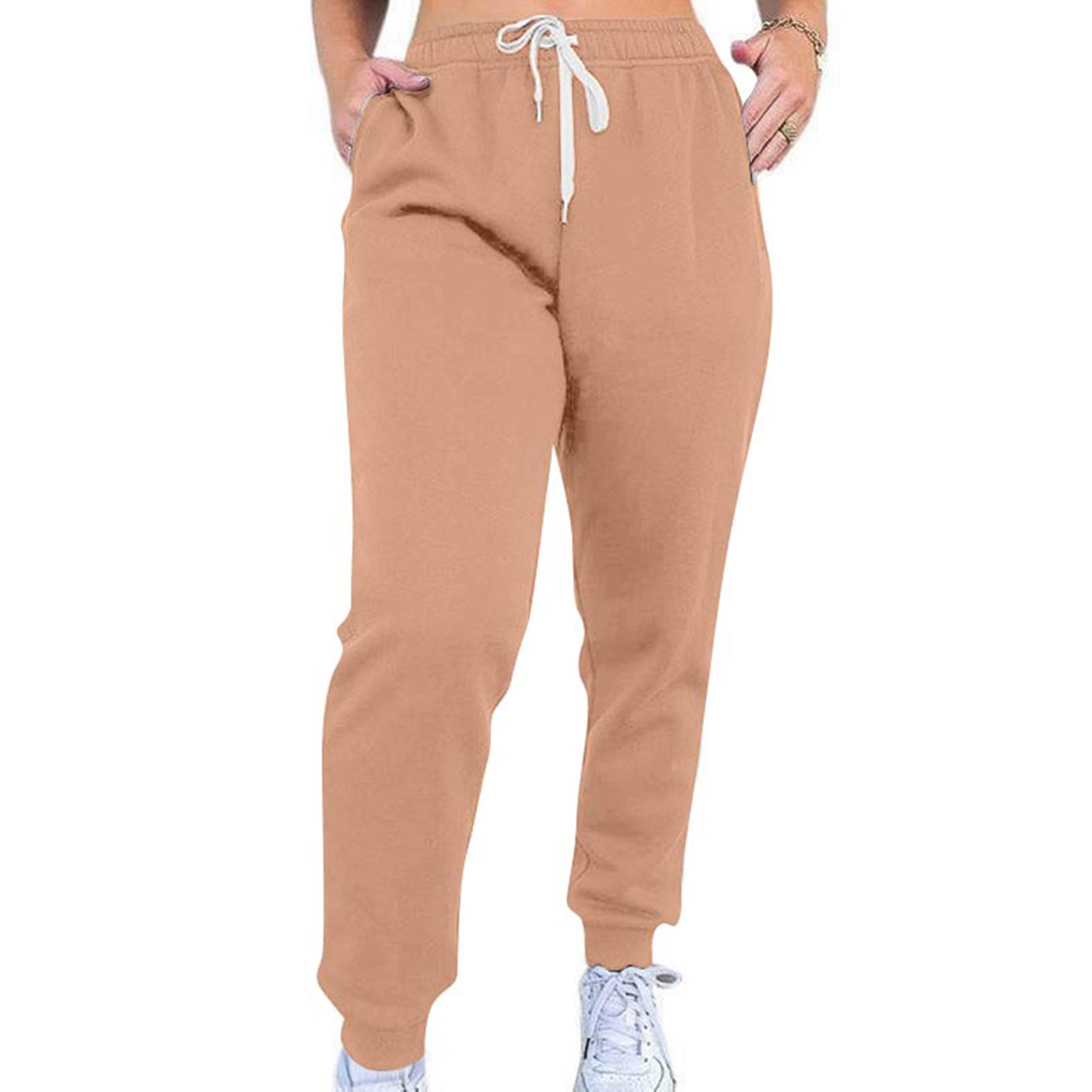 

Женские повседневные брюки с высокой талией, поясом, спортивными брюками и карманами S