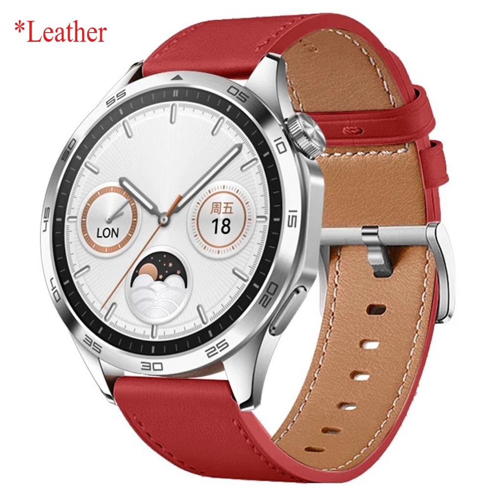 22mm 20mm Premium Leather Strap For HUAWEI WATCH GT 5 46mm 5Pro GT 3 GT2 Pro 46mm Band Watchbands Replacement Wristband