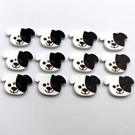 50Pcs Painted Buttons Bright Color Beautiful Easy Clean Not Easily Break Craft Buttons for Clothing