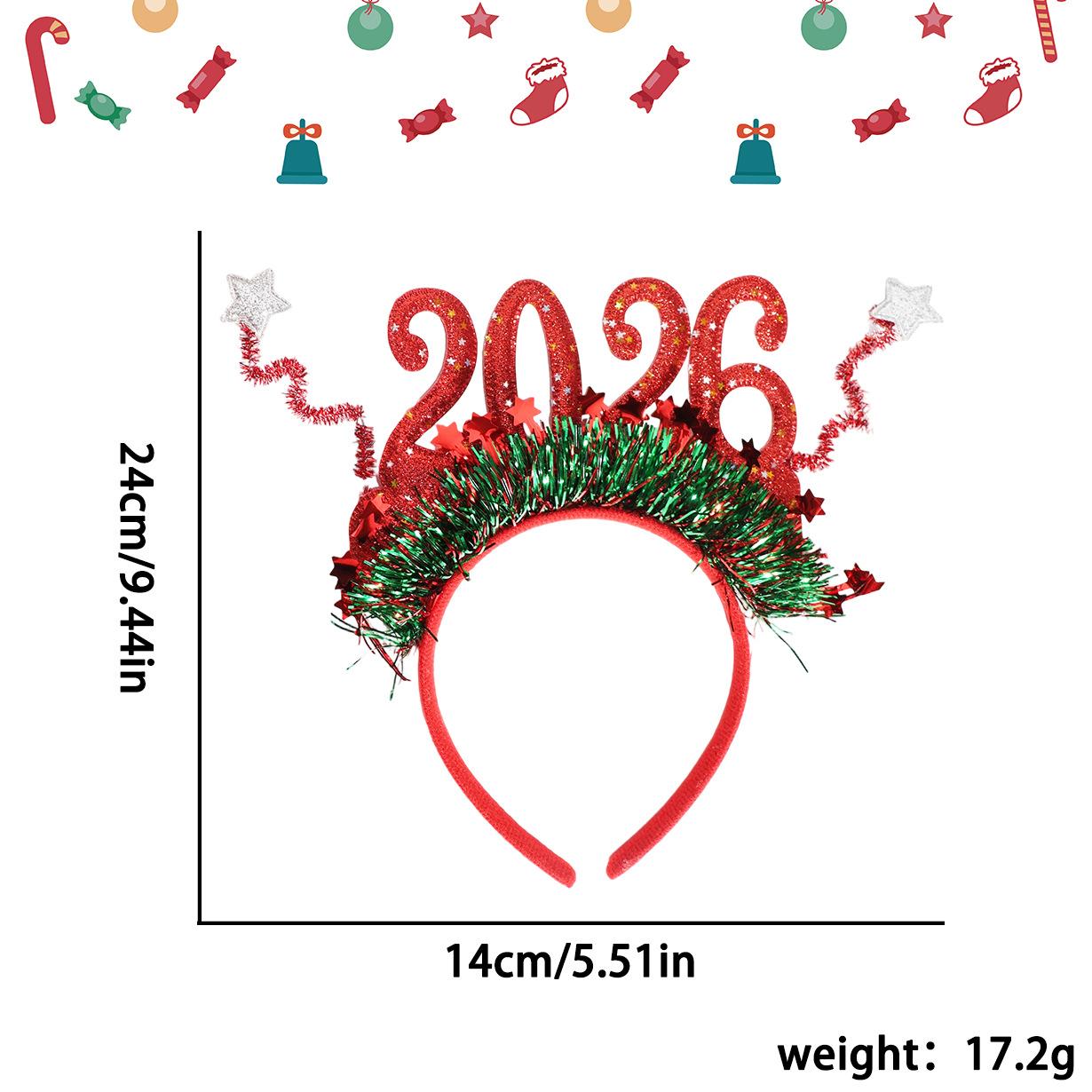 

Children Photo Props Decorative Christmas Headband Party Hair Accessories Sparkling Glitter Star Hair Hoop For Children S Party красный