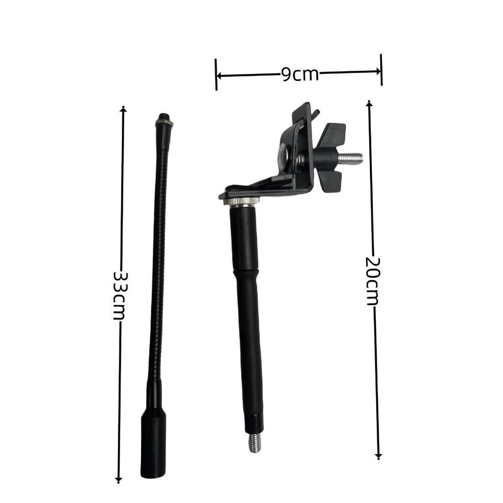 Pro Microphone Stand Kit: Includes Drum Stand, Mic Clip, Adapter, and Bass Drum Stand.