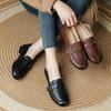 The First Layer of Cowhide Single Shoes Spring New Retro Small Leather Shoes Fashion Versatile Women's Shoes Genuine Leather Summer