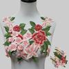 1Pair Polyester Fiber Embroidery Flower Patch DIY Handmade Clothing Accessories Embroidery Floral Applique