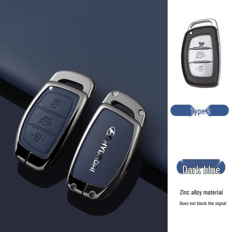 Key Cover Compatible with Beijing Hyundai Ix35, Elantra, Festa, Verna, Ix25, Santa Fe - Premium Men's Bag Case