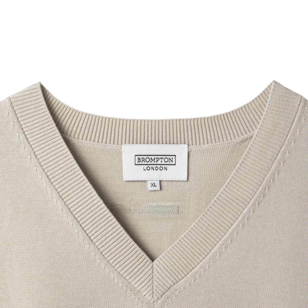 Brompton London Basic Knit Vest - L/Beige (P242Mkt517)