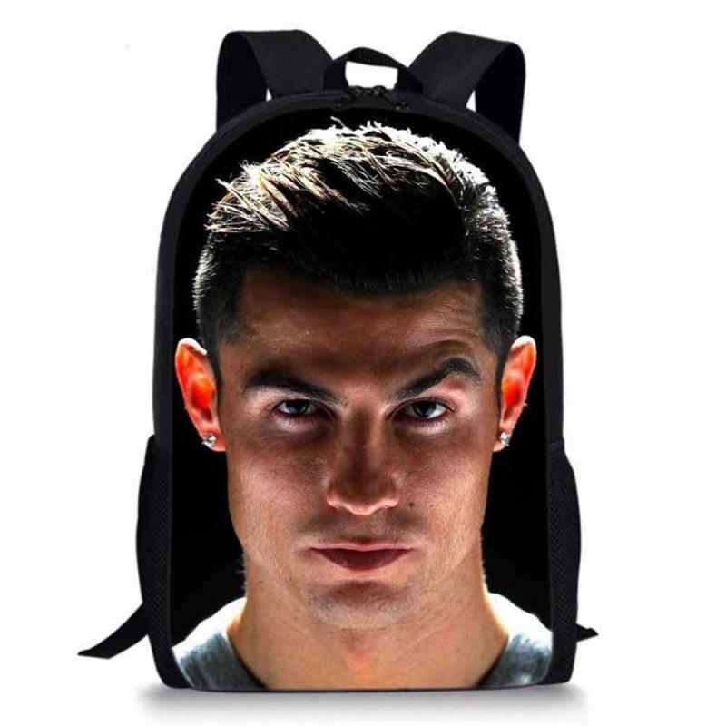 Cristiano Ronaldo Basketball Sports Backpack With Waterproof Polyester For Middle School Students