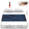 Grounding Mat for Bed Queen Size Anti Slip PU Leather Earthing Pad with Grounding Cord for Better Sleep Pain and Stress Relief