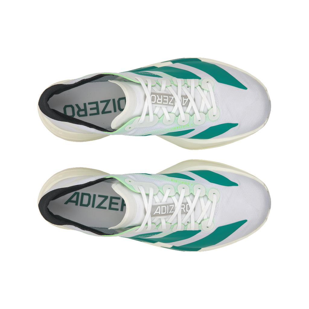 adidas Adizero Adios Pro 4 White Pure Teal Men Sneakers Cloud-White Carbon JR1267