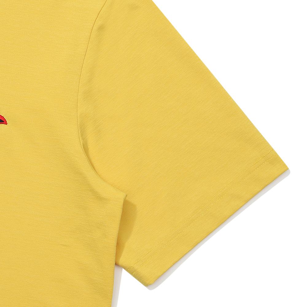 MALBON GOLF Yacht Club Uni Round T-Shirt Yellow