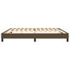 Box Spring Bed Frame Dark Brown 200 x 200 cm Fabric
